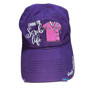 Simply Southern “Living the Scrub Life” Nurse Hat – Purple Baseball Cap | Y2K